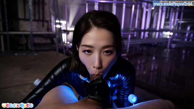 Professional blowjob in a leather costume / 설윤 엔믹스 Sullyoon fakeapp