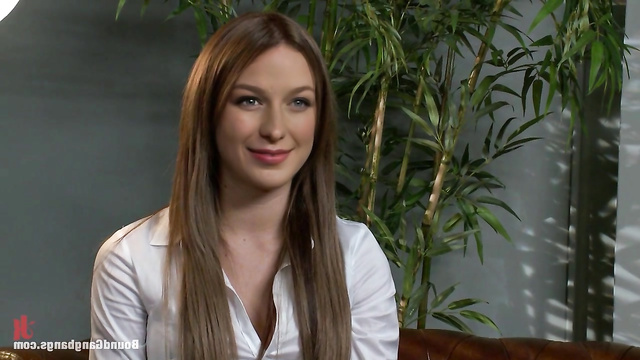 Melissa Benoist is thankful to horny guys in gangbang celebrity sex