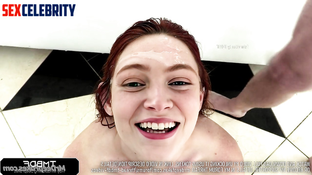 Adult Sadie Sink is overwhelmed by the amount of dicks