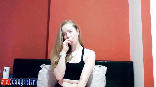 Deepfake Anna Maxwell-Martin hot masturbation on webcam