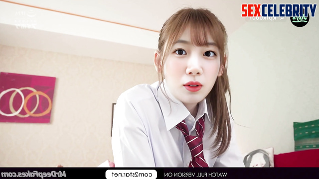 카즈하 르세라핌 obedient schoolgirl makes everything what you want, ai Kazuha