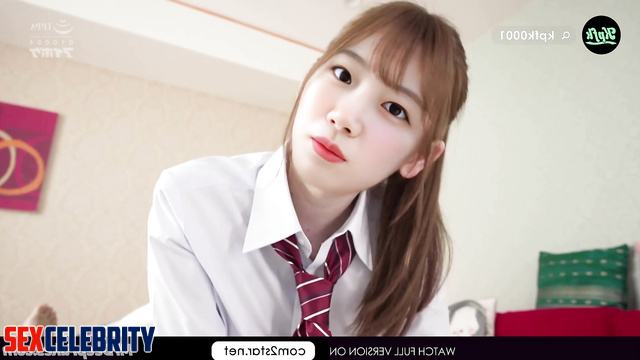 카즈하 르세라핌 obedient schoolgirl makes everything what you want, ai Kazuha