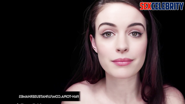 Cute slut Anne Hathaway wants to do her sex thing - face swap