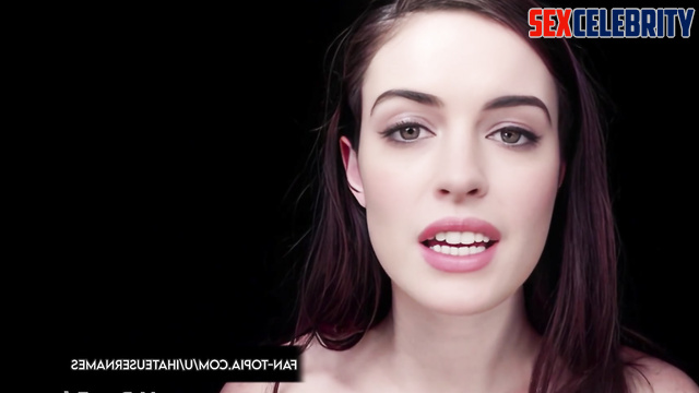 Cute slut Anne Hathaway wants to do her sex thing - face swap