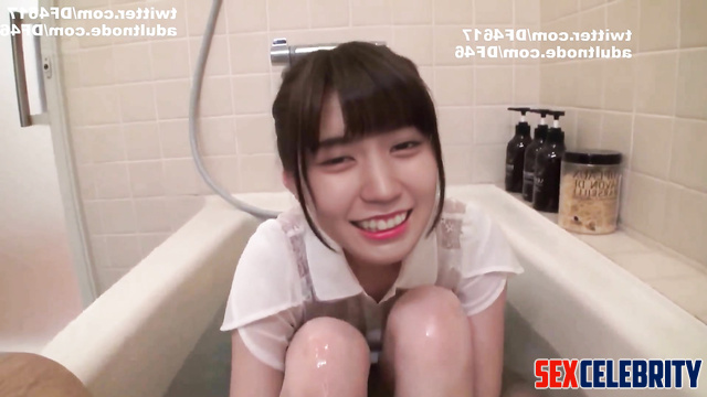 AI Porn / Kaki Haruka doing a footjob in the bath / 乃木坂46 賀喜 遥香 フェイクポルノ [PREMIUM]