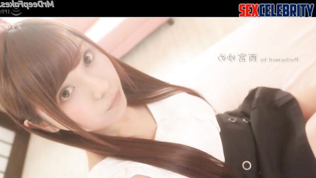 Deepfake Umezawa Minami in stockings doing a footjob — 乃木坂46 梅澤美波 ポルノ