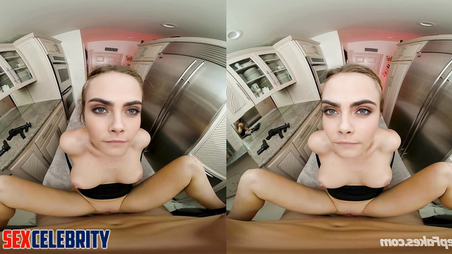 Busty beauty Cara Delevingne in VR deepfake sex scene