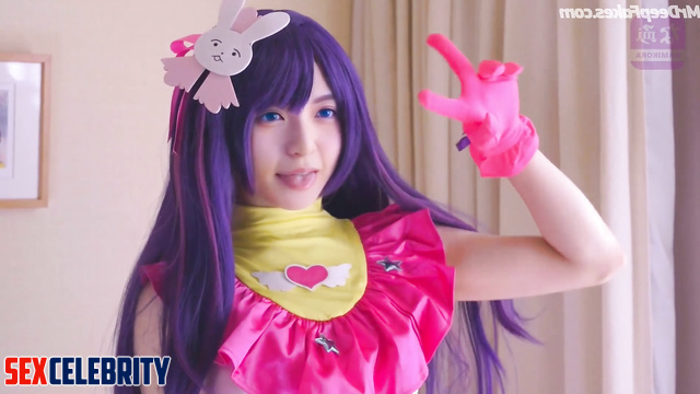 Cosplay slut made awesome blowjob, fake Asuka Saito (齋藤 飛鳥 乃木坂46)