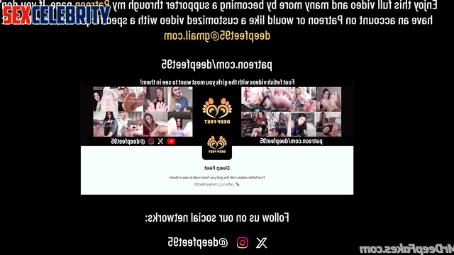 Sexy blonde licking her toes and heels / Park Min-Young 박민영 가짜 연예인 포르노 ai