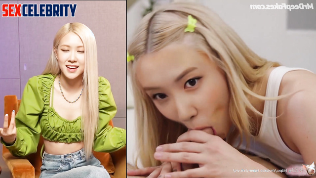 She loves to suck not only cocks but also balls - Rose (로제 블랙핑크) fakeapp