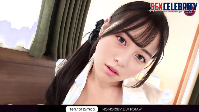 She stroking herself and getting wet / Kanna Hashimoto (橋本 環奈 ポルノ) A.I.