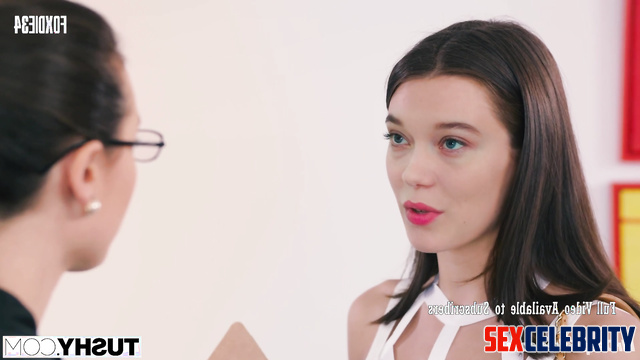 Look, how black penis entered her mouth (Lea Seydoux face swap)