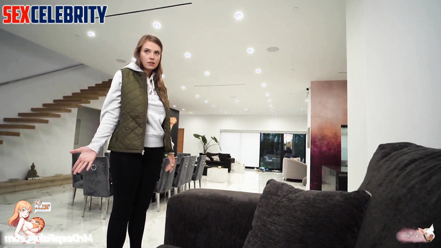 Foster mommy Scarlett Johansson real fake removes house without bra and panties