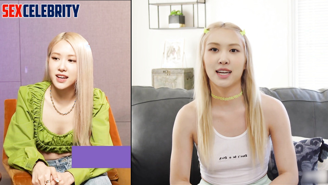 Horny blonde jumps on dick like crazy / Rose BLACKPINK face swap 로제 블랙핑크