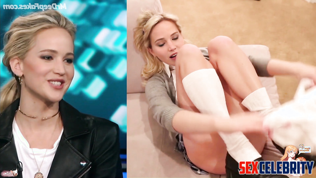 Jennifer Lawrence pov deepfake video - look at her antics in skirt