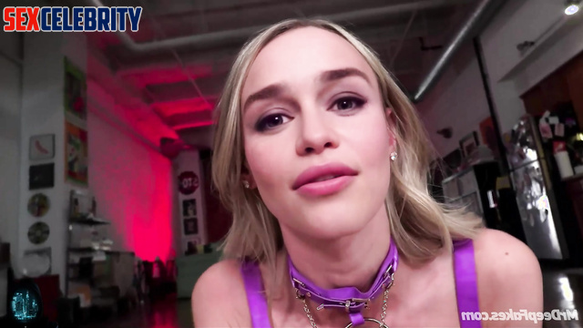 Cute blonde invited you to watch comedy, Emilia Clarke in pov ai scenes