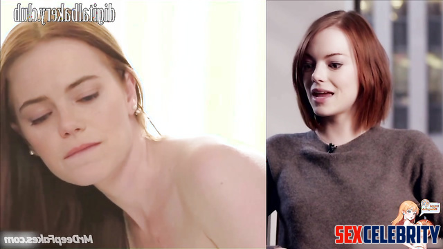 Horny teen Emma Stone takes on massive black cock [fake porn]