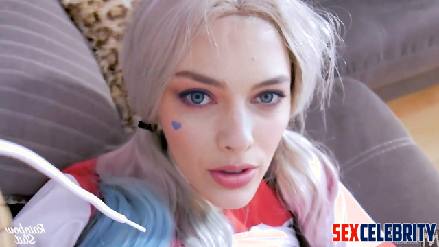 Harley Quinn anal punishment - fake cosplay Margot Robbie