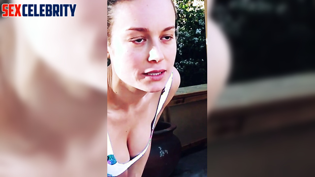 Fake Brie Larson in swimsuit