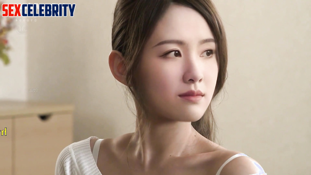 Old fart licking her wet and hairy pussy - Chen Duling (陈都灵 性爱场面) fakeapp