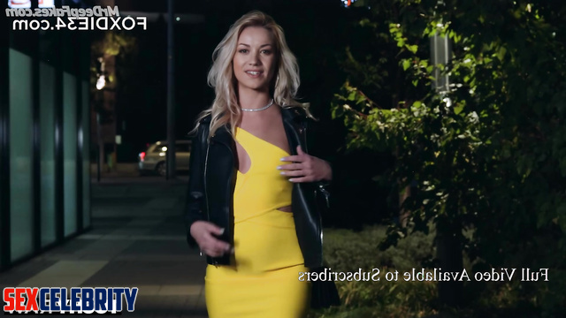 Fake Yvonne Strahovski teases and then takes a dick in her gorgeous ass after a butt plug