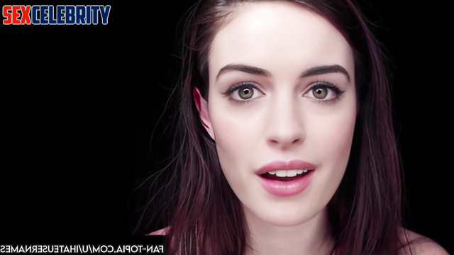 Pretty Anne Hathaway told everybody about gangbang experience, face swap