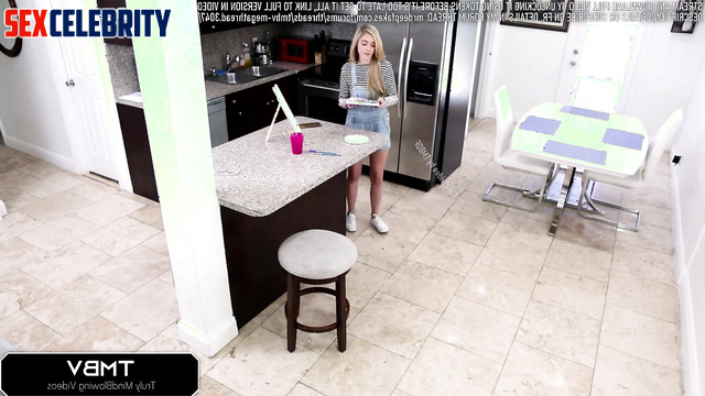 Kiernan Shipka face swap draws a hot guy in a picture and it ends in hot sex