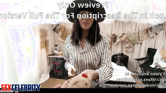 Voodoo doll helped her cum and squirt, Angelina Jolie hot deepfake video