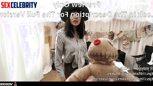 Voodoo doll helped her cum and squirt, Angelina Jolie hot deepfake video