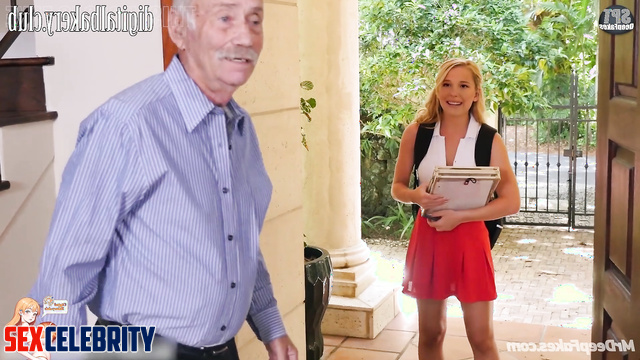 Three old pervs on tiny little whore Millie Bobby Brown [face swap]