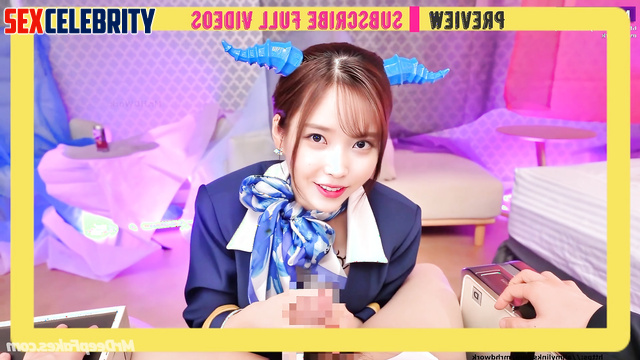 They first made a hand massage and then fucked, ai Minju, Lisa, IU 리사 아이즈원