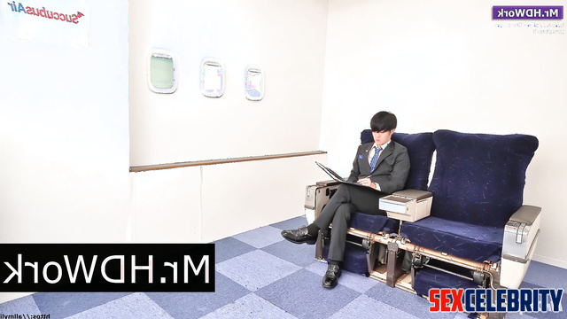 Foursome ai fuck during business flight - Wonyoung, Yujin, Suzy 장원영 아이브