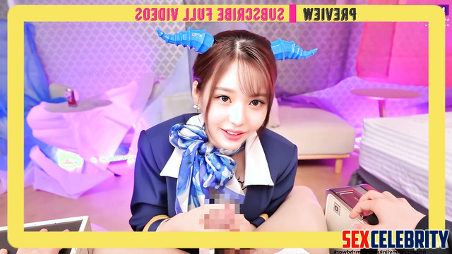 Foursome ai fuck during business flight - Wonyoung, Yujin, Suzy 장원영 아이브