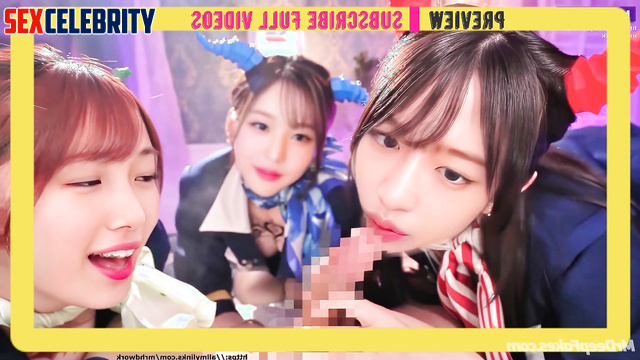 Foursome ai fuck during business flight - Wonyoung, Yujin, Suzy 장원영 아이브