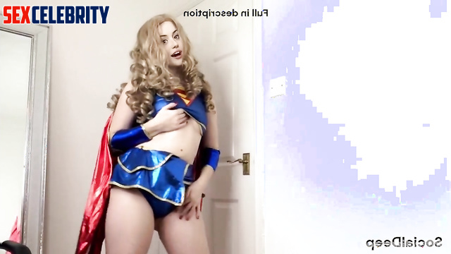 Supergirl Hannah Owo stroking her horny body and wanting you, solo ai