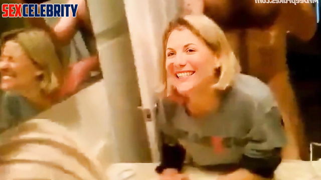 Home made porn video with Jodie Whittaker from her phone [doggy style]