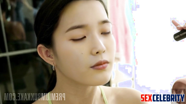 Her first bukkake porn shooting - IU (이지은 가짜 연예인 포르노) smart face change