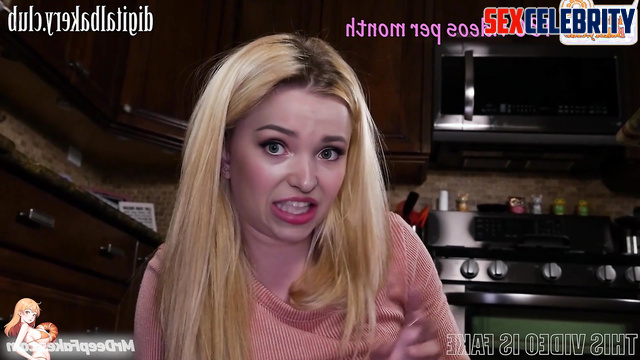 Swallow at the kitchen - Dove Cameron pov oral ai scenes