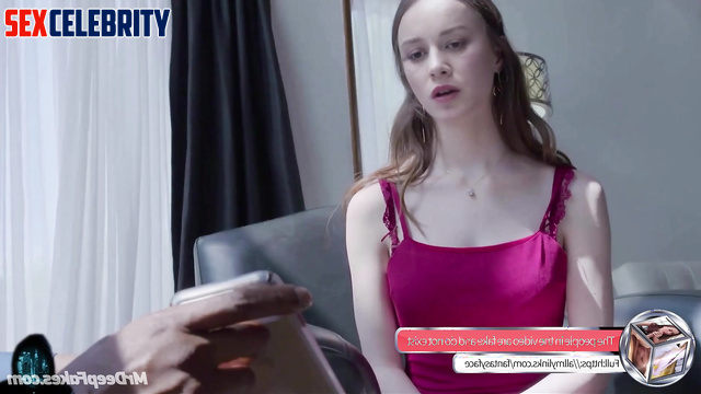 Slutty Brie Larson and her first experience with black lover, face swap