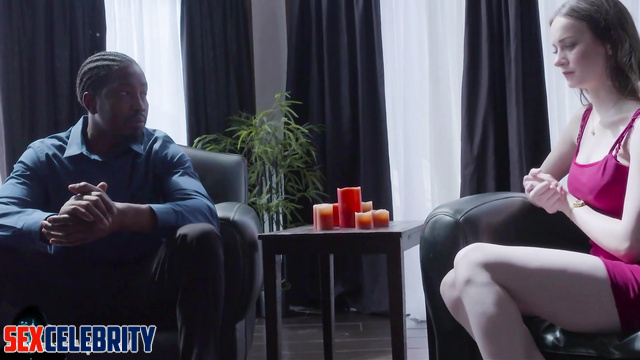 Slutty Brie Larson and her first experience with black lover, face swap