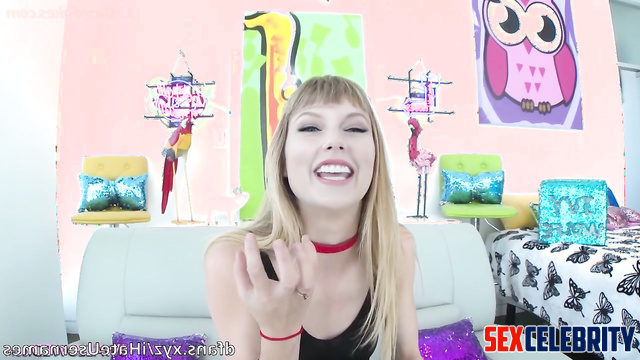 Deep throat sex tapes with Taylor Swift at porn casting