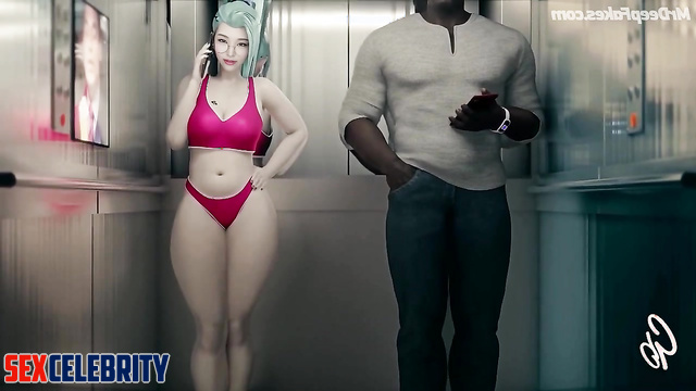 Cartoon lady was fucked deeply in mouth / Hyoon celebrity sex