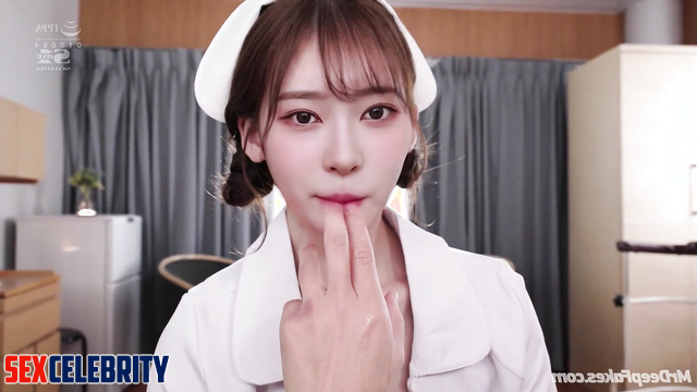 Nurse enjoying fingers licking right in the hospital, Minju (김민주 아이즈원) ai