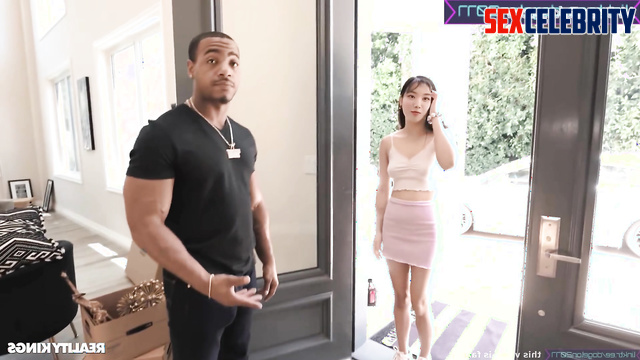 Cool orgasm with a strong black guy - Eunbi (권은비 아이즈원) interracial porn