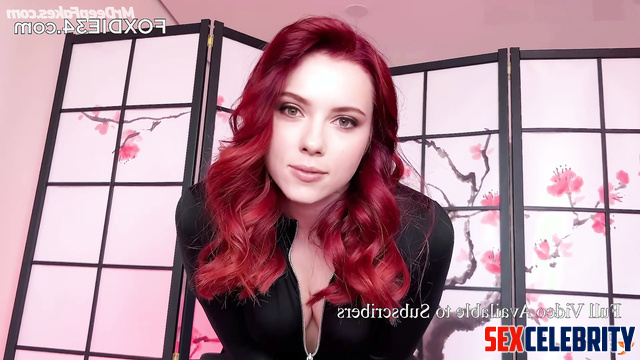 Slut playing with anal plug during sex with you, ai Scarlett Johansson