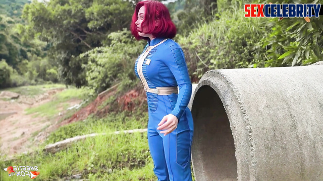 Ella Purnell porn from Fallout came to your house from the bunker to try real sex