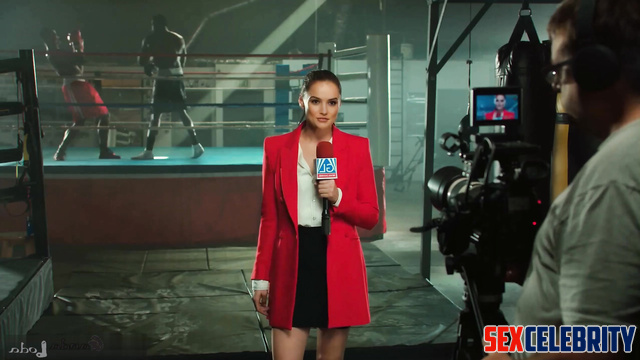Boxers fucked a reporter - Daisy Ridley interracial porn