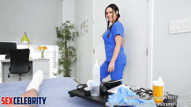 Horny nurse Hayley Atwell doing it right at the workplace (pov ai scene)