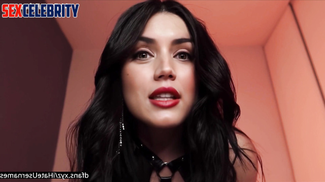 Ana de Armas fucking with a dildo and looking right into the camera, A.I.