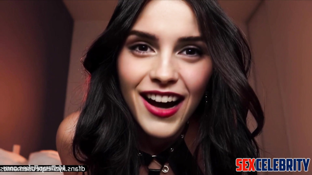 Hot mommy Emma Watson real fake POV rides your cock taking your virginity